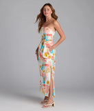 Soak up the season in the Jetset Babe Tropical Print Belted Maxi Dress, a natural sundress styled for easy days, outdoor plans, and everything in between.