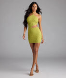 Striking A Pose Halter Cutout Mini Dress