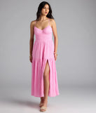 Breezy Fave High Slit Maxi Dress