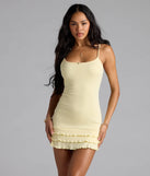 Stunning Always Bodycon Ruffle Mini Dress