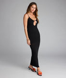 Serving Curves Keyhole Maxi Dress