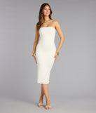 Soft Focus Cable Knit Midi Dress