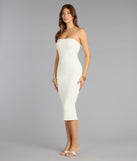 Soft Focus Cable Knit Midi Dress