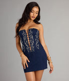 Wild West Energy Denim Mini Dress