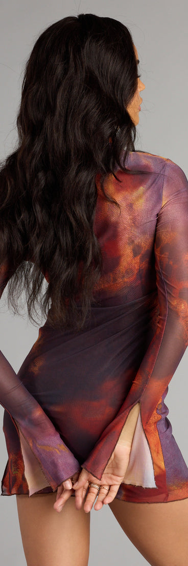 Style your seasonal looks with the Wildly Iconic Animal Print Long Sleeve Mini Dress, a trend-right, fall dress designed for any plan on your calendar with new and unqiue details.