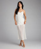 All Eyes on You Lace Low Back Midi Dress