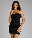 Serving Ruffles Mini Tube Dress