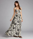 Sun And Spritz Tropical Cutout Maxi Dress