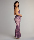 Untamed Aura Animal Print Halter Maxi Dress