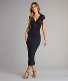 Soft Curves Ahead Cap Sleeve Maxi Dress