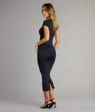 Soft Curves Ahead Cap Sleeve Maxi Dress