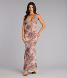 Floral Instinct Tie Back Maxi Dress