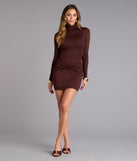 Cute Agenda Long Sleeve Mini Dress