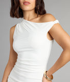 Twist of Fate One Shoulder Mini Dress