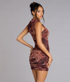 Catch My Glow Mesh Bodycon Mini Dress