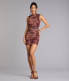 Catch My Glow Mesh Bodycon Mini Dress