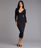 In the Moment Bodycon Midi Dress