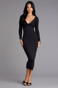 In the Moment Bodycon Midi Dress