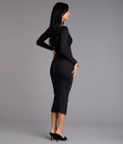 In the Moment Bodycon Midi Dress