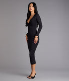 In the Moment Bodycon Midi Dress