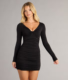 Dangerously Divine Long Sleeve Bodycon Dress