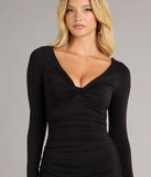 Dangerously Divine Long Sleeve Bodycon Dress