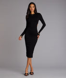 Bold Exit Backless Midi Dress