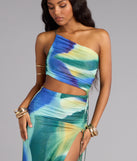 Heat Check Abstract Cutout Maxi Dress