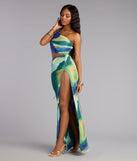 Heat Check Abstract Cutout Maxi Dress