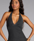 Retro Romance Halter Midi Dress