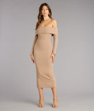 The Effortless Aura Long Sleeve Midi Dress is your new go-to Windsor dress—effortless, versatile, and made to update your fall style in seconds.