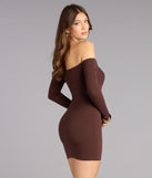 Effortless Cutie Off-The-Shoulder Mini Dress