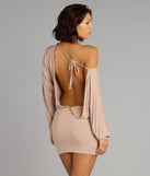 Behind The Scenes Long Sleeve Mini Dress