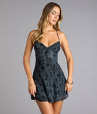 The Late Night Whispers Lace-Up A-Line Mini Dress is your new go-to Windsor dress—effortless, versatile, and made to update your fall style in seconds.