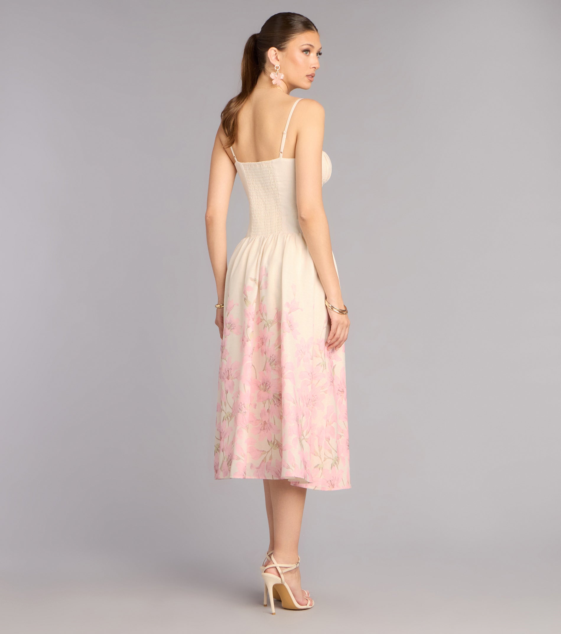 Daydream Bloom Floral Print Midi Dress | Windsor