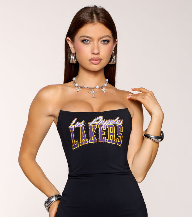 Ultra Game NBA LA Lakers Mini Dress Ultra Game NBA LA Lakers Mini Dress