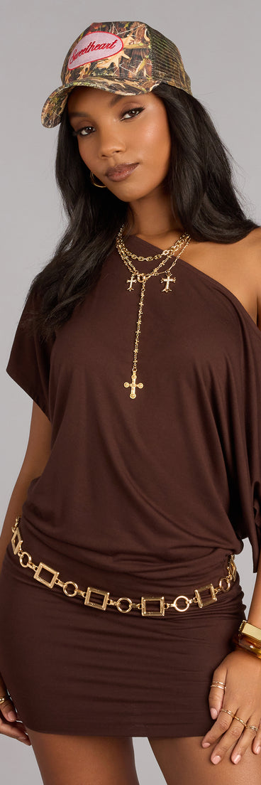 Styled Up Off-Shoulder Mini Dress