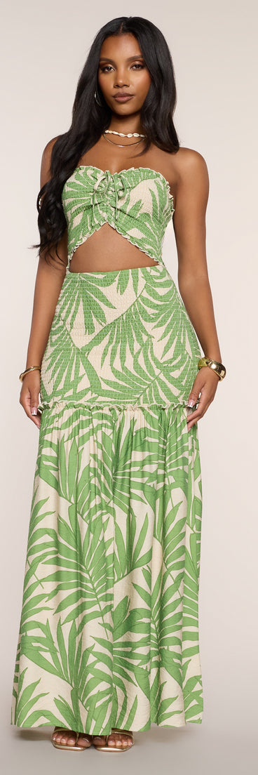 Coconut Coast Cutout Maxi Dress