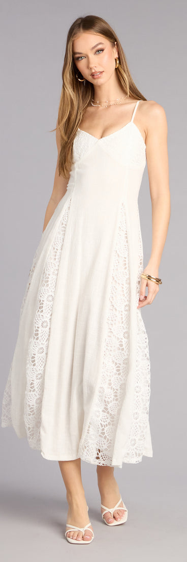 Wear a maxi dress to update your warm-weather looks like the Soft Spoken Statement Linen V Neck Maxi Dress in white featuring a floor-length silhouette, flattering shape, and a comfortable feel for day or evening wear.