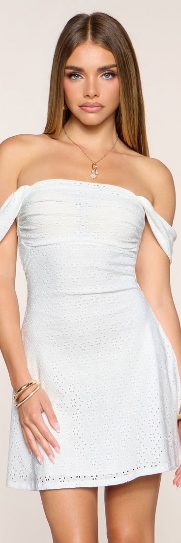 Sweet Escape Eyelet Mini Dress