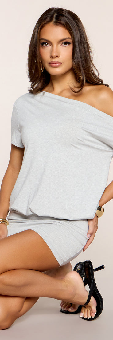 Easy Days Off-Shoulder Mini Dress