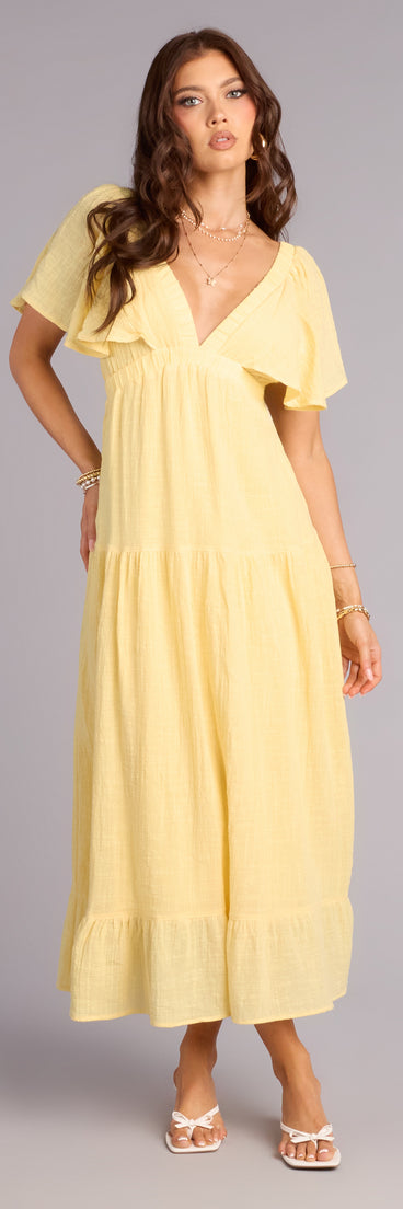 Major Fling Flutter Sleeve Maxi Dress | Windsor Major Fling Flutter Sleeve Maxi Dress | Windsor