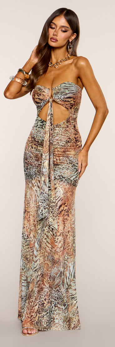 Rare Find Animal Print Maxi Dress