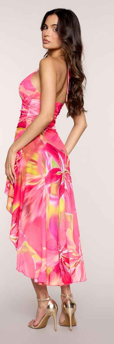 Paradise In Floral Midi Dress