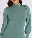 It Girl Mock Neck Mini Dress