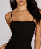 Vixen Side Stripe Mini Dress
