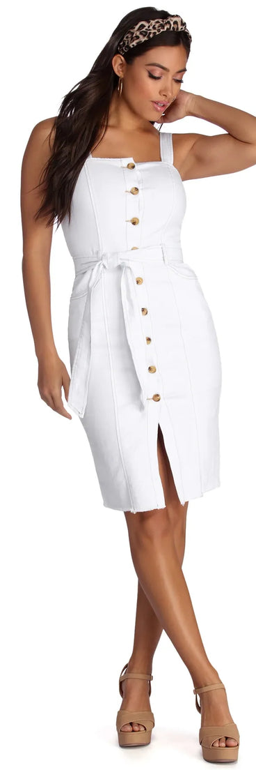 Button Down In Style Dress