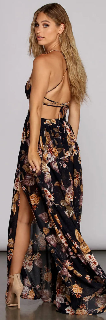 Tea Garden Floral Maxi Dress