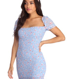 Smocked In Ruffles Mini Dress