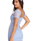 Smocked In Ruffles Mini Dress